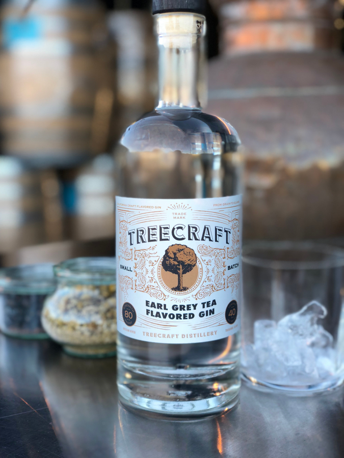 Earl Grey Tea Flavored Gin by Treecraft Distillery