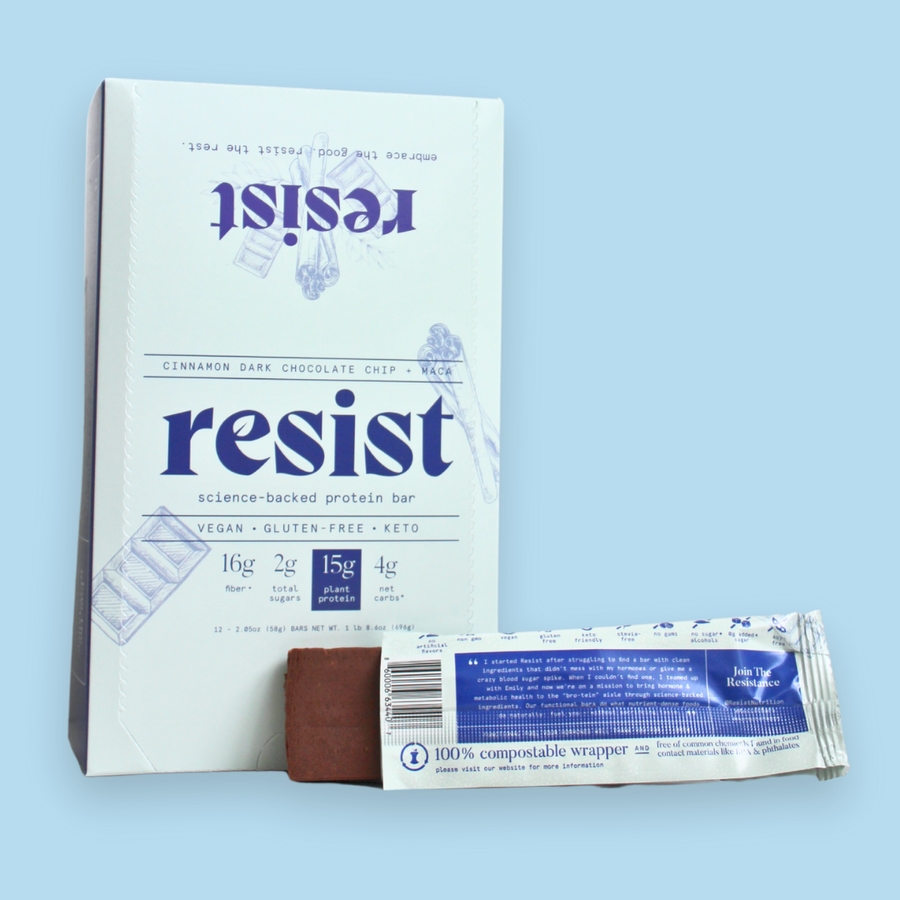 cinnamon dark chocolate chip + maca product image