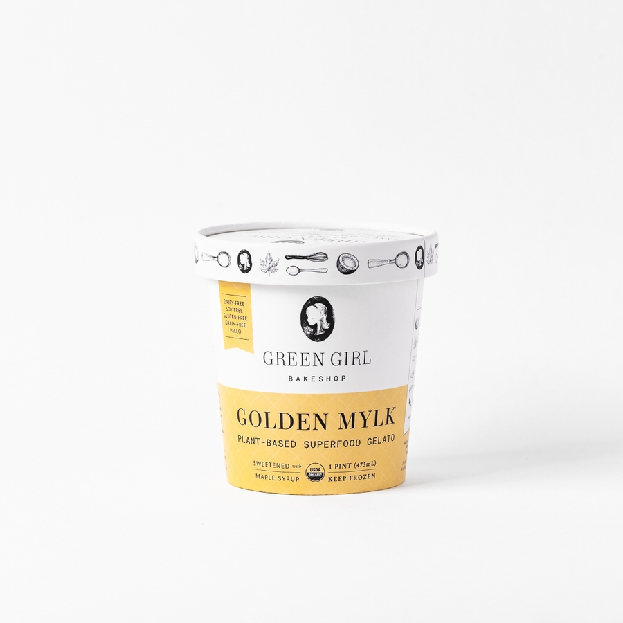 Golden Mylk Gelato Pint  by Green Girl Bakeshop 