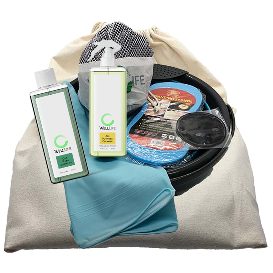 Well Life Plant Based Clean Car Care Kit 8 Pieces Plus Bonus product image