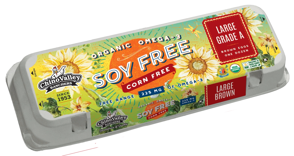 Organic Omega-3 Soy Free Corn Free Eggs product image