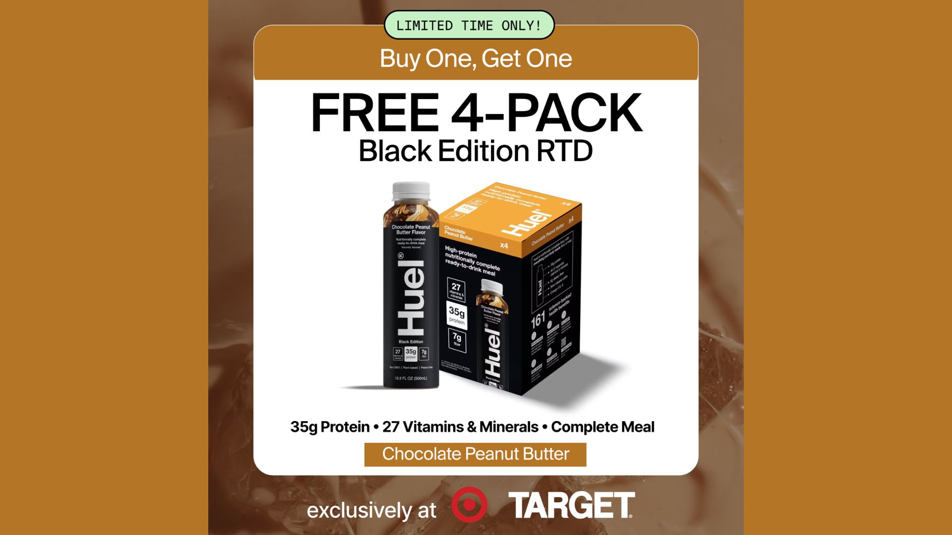 BOGO 4-Pack RTD Black Edition - Target May 2026- Meta promotion image