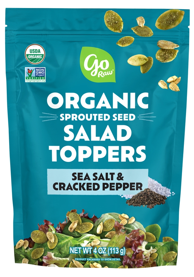 Go Raw Organic Sea Salt & Cracked Pepper Sprouted Seed Salad product image